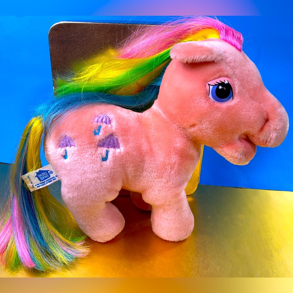 MY LITTLE PONY G1 VTG 1984 ORIGINAL HASBRO SOFTIES PARASOL RAINBOW PONY PLUSH - Picture 2 of 16